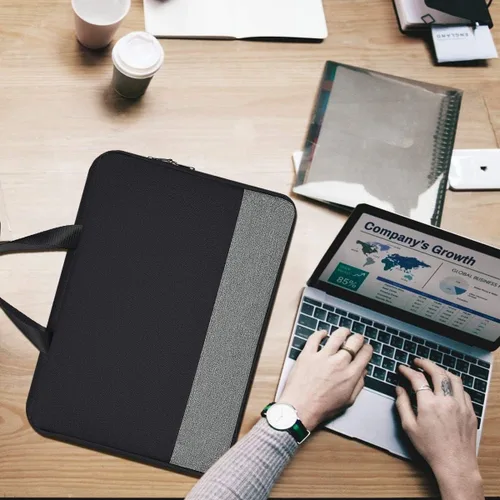 Vista 2 de Funda para laptop de 17.3 pulgadas, para hombre y mujer, TSA para HP Envy 17/Pavilion 17/OMEN 17, Dell G3 G7 17.3/Inspiron 17, Acer Aspire 17, Negro