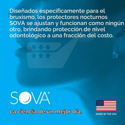Vista 7 de SOVA Night Guard SOVA AERO 1.6mm Night Guard Custom-Fit Dental Botter Guard, Sólo guardia de la boca