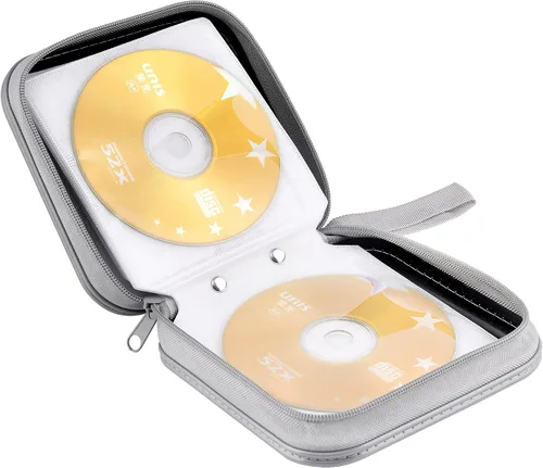 Vista 5 de Carpeta de CD/DVD de plástico duro con capacidad para 40 unidades Negro