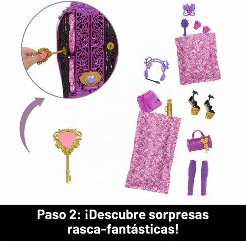 Vista 5 de Monster High Skulltimate Secrets Clawdeen Wolf Muñeca con Guardarropa y 19 Accesorios de Moda Sorpresa, Juguete +4 Años (HXH85)