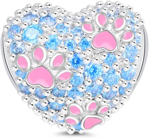 Vista 17 de GNOCE Dije de cuentas de perro para mujer, collar de plata para ella, regalo de joyería Perro Collie de 2 órdenes