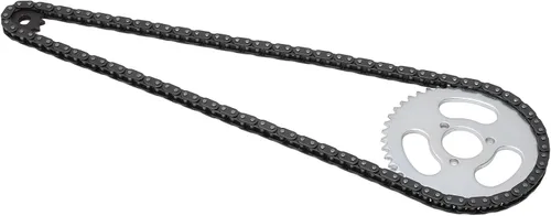 Vista 7 de RiToEasysports T8F - Cadena de piñón delantero y trasero, juego de piñones de cadena de motor de acero para karts modificados, cuatrimotos y mini