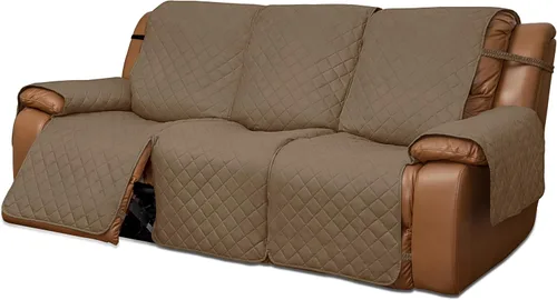 Vista 35 de Easy-Going Funda para Loveseat Reclinable de Gran Tamaño, Funda de Sofá Reversible para Reclinable Doble, Funda de Sofá Dividida para Cada Asiento