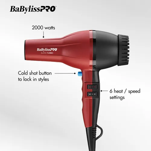 Vista 2 de BaBylissPRO - Secador de pelo Watt Turbo