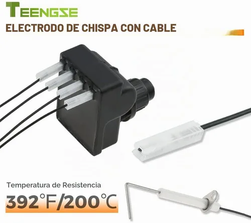 Vista 3 de Kit de montaje de encendedor de parrilla, generador de chispas de parrilla de gas, encendedor electrónico de batería AA, encendedor de barbacoa