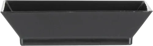 Vista 11 de Restaurantware Mini platos de degustación de 2.5 x 2.5 pulgadas, 100 platos cuadrados desechables de plástico, platos de plástico negro duraderos