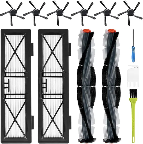 Vista 9 de Piezas de repuesto para Neato Botvac Serie D D3 D4 D5 D6 D7 D75 D80 D85 Kit de accesorios para aspiradora robot incluye 1 cepillo principal, 3