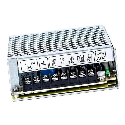 Vista 3 de Mean Well RT-65B Fuente de alimentación AC-DC Salida triple 5V 12V 8 Amp