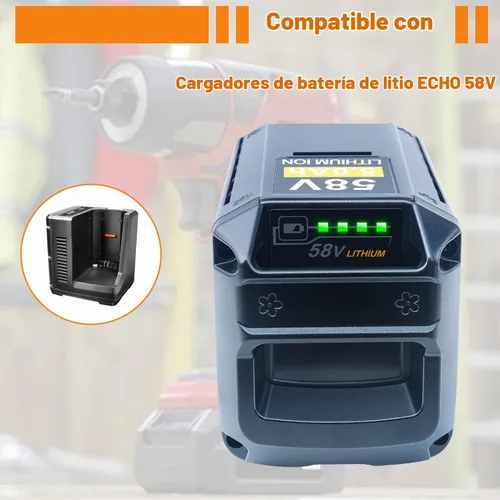 Vista 5 de DTK Reemplazo de batería 5AH para herramientas eléctricas inalámbricas de batería Echo 58V