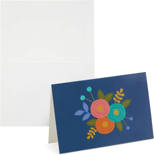 Vista 5 de Tarjetas de felicitación para ella: Floral y geométrica, Floral