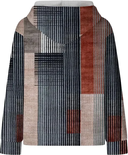 Vista 4 de JRUUOJCIT Blusas para mujer, estilo casual, con cordón, sin botones, de manga larga, con bolsillo