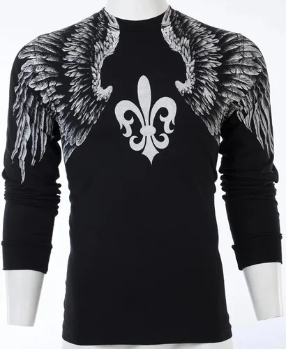 Vista 5 de Xtreme Couture by Affliction - Camisa de manga larga para hombre, Negro