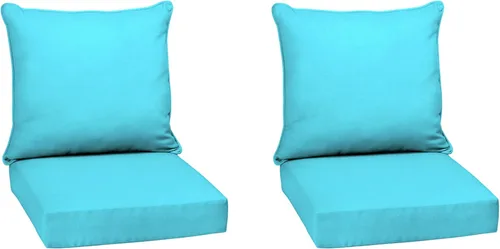 Vista 34 de Arden Outdoor Deep Seat Cushion Set, 24x24, Aqua