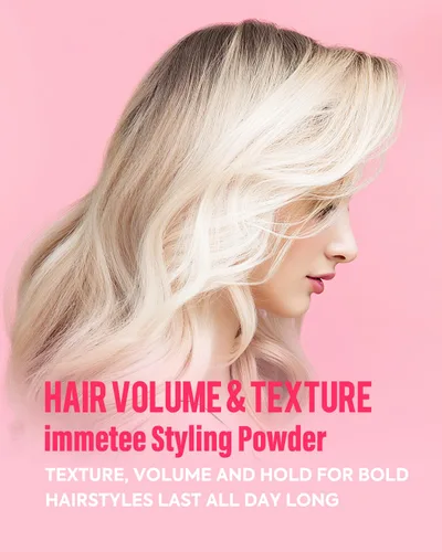 Vista 4 de immetee Polvo de textura, polvo voluminizador para volumen y textura del cabello, efecto opaco y acabado natural, pulverizador de volumen