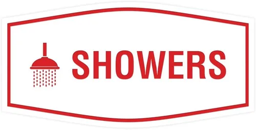 Vista 20 de Fancy Showers - Letrero (negro/plateado), tamaño mediano