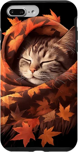 Vista 11 de Funda para iPhone 13 American Shorthair Cat Kitten Autumn Fall Leaves Case