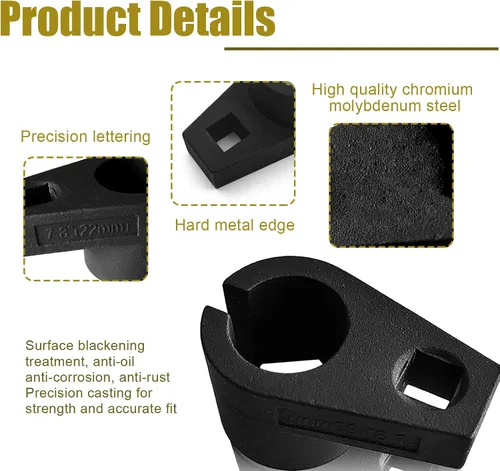 Vista 3 de Gancho de sensor de oxígeno offset de alta calidad, construcción de alto rendimiento para evitar daños a la línea, transmisión de 3/8 pulgadas, 7/8