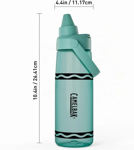 Vista 3 de CamelBak Crayola Chug Tritan Renew Botella de agua Aguamarina, 25 oz