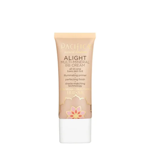 Vista 17 de Pacifica Alight Multi-Mineral BB Cream Medium – Hidratante con tinte y base de cobertura & imprimador, cobertura de base natural transparente, 34