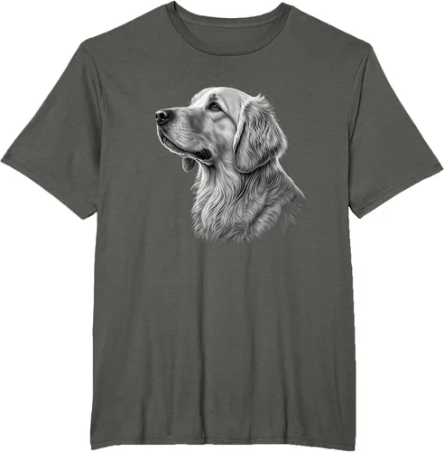 Vista 5 de Camiseta divertida Golden Retriever, Negro