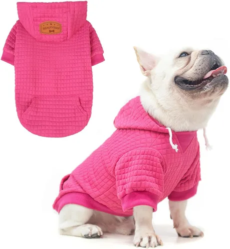 Vista 75 de BEAUTYZOO - Sudadera con capucha para perros con agujero para correa y bolsillo, suéteres para perros pequeños, medianos y grandes, niños y niñas