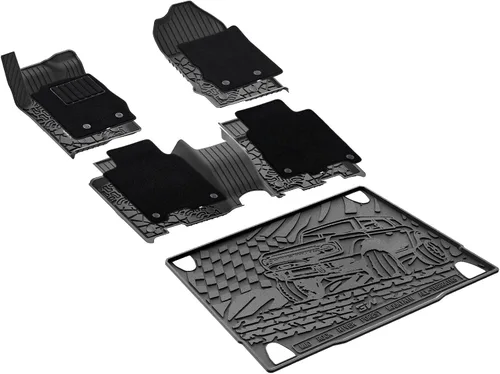 Vista 11 de 3W Alfombrillas para Ford F-150 2015-2025 y F150 Lightning SuperCrew 2022-2025 (sin almacenamiento plano plegable), TPE para todo tipo de clima