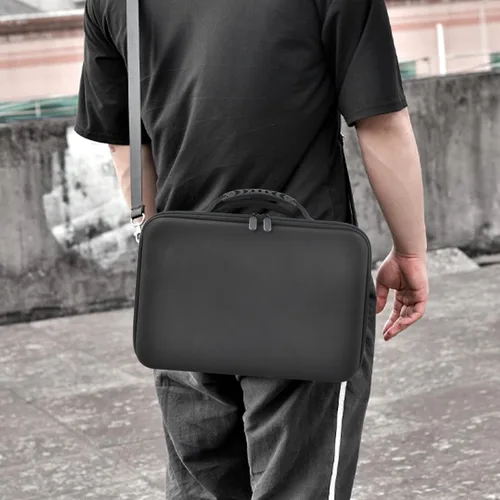 Vista 7 de Funda de viaje compatible con auriculares MetaOculus Quest Pro VR y controladores táctiles, bolsa de transporte portátil para base de carga