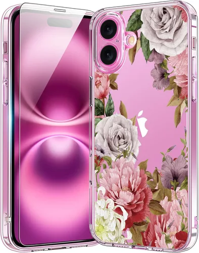 Vista 111 de bicol - Funda protectora a prueba de golpes para iPhone 15 Plus, funda delgada de acrílico transparente y diseños modernos para niña y mujer, 6.7