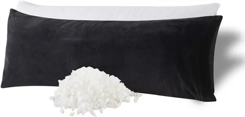 Vista 11 de WhatsBedding Almohada corporal de espuma viscoelástica con funda de algodón transpirable con cremallera, almohada de cuerpo completo para adultos