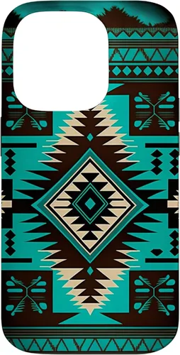 Vista 17 de South West Turquoise Native American Aztec Pattern Case for iPhone 17