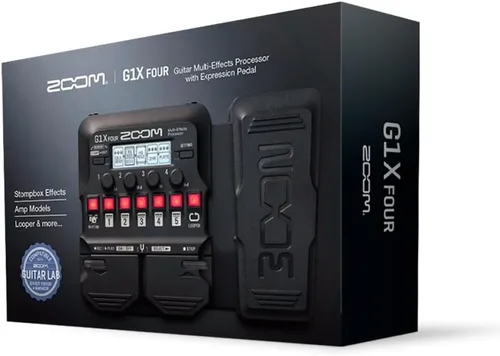 Vista 6 de Zoom G1X FOUR - Procesador multiefectos de guitarra con pedal de expresión, con más de 70 efectos integrados, modelado de amplificador, bucle