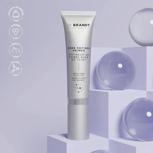 Vista 8 de Dr. Brandt Pores No More, imprimación refinadora de poros, minimiza instantáneamente la apariencia de los poros, absorbe el aceite y matifica