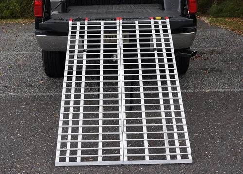 Vista 2 de Rampa plegable de aluminio de 6 pies fabricada en EE. UU., 400DR - Rampa para ATV/quitanieves