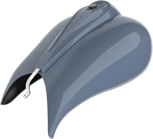 Vista 67 de Cubiertas de tanque estiradas con consola de tablero y tapa de tanque de combustible, cubiertas de combustible de galón para Harley Touring Whisky