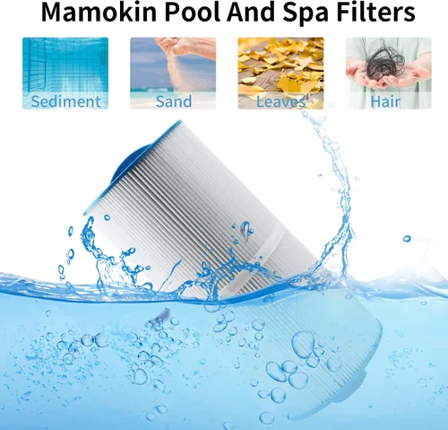 Vista 4 de Filtro de spa 6CH-960 Reemplaza filtros de jacuzzi J-300 J-400, Unicel 6CH-960, Pleatco PJW60TL-F2S, Filbur FC-2800, 6540-476, 6540-383, Filtro