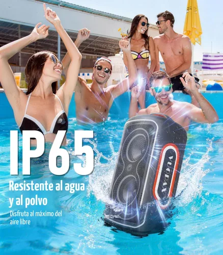Vista 3 de Altavoz Bluetooth portátil, pico de 240 W, potente sonido fuerte, altavoz inalámbrico para fiestas con graves profundos, tiempo de reproducción