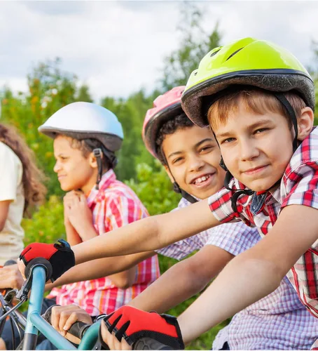Vista 2 de 3 pares de guantes de medio dedo para niños guantes de deporte antideslizantes guantes de gel para niños ciclismo ciclismo