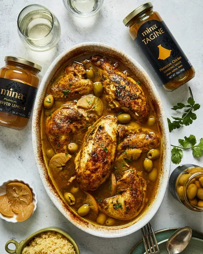 Vista 5 de Mina Limones conservados – 25.4 onzas auténticos limones gourmet marroquíes Beldi, limones marroquíes conservados en frasco, ideal para tagine