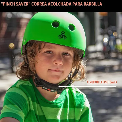 Vista 3 de Triple Eight Lil 8 Dual Certified Sweatsaver - Casco de patineta y bicicleta para niños