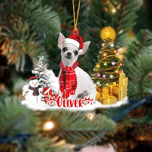 Vista 196 de NAZENTI Adorno personalizado de gato abisinio con árbol de pino, adorno de Navidad personalizado para perros amantes de las mascotas, colgante