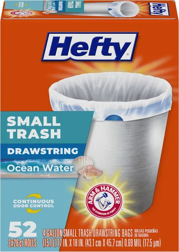 Vista 7 de Hefty - Bolsas pequeñas de basura, aroma Fabuloso, 4 galones, 34