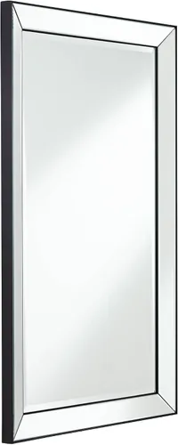Vista 6 de Uttermost Verne - Espejo de pared rectangular con borde negro mate de 24 x 38 pulgadas