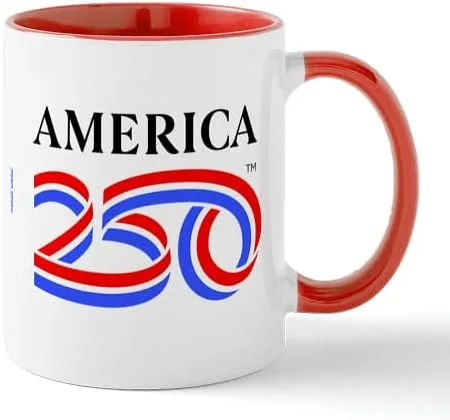 Vista 9 de CafePress America250: Taza de café de cerámica negra con logotipo vertical de 11 oz (11.0 fl oz)