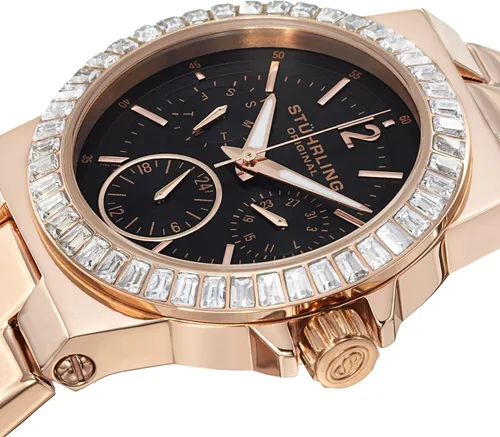 Vista 3 de Stuhrling Original Mujer 700.03 Angelic Date Rose, Rosa negro , Moderno