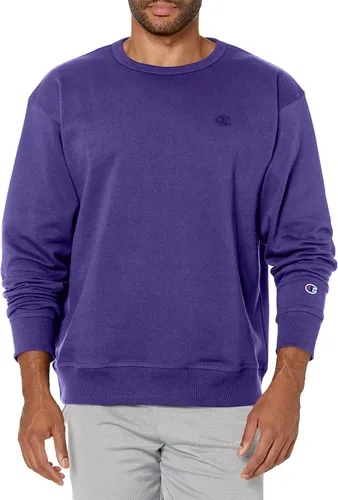 Vista 135 de Champion Sudadera de forro polar de peso medio con cuello redondo para hombre (regular o grande y alto)