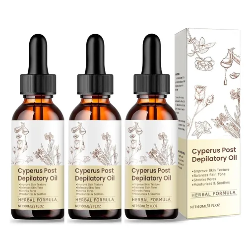 Vista 8 de Aceite Cyperus Rotundus, 100% puro y natural Cyprus Rotundus aceite para depilación y reducción del crecimiento del vello corporal (1 unidad)