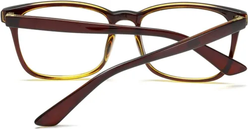 Vista 6 de Gafas cuadradas unisex con estilo sin receta