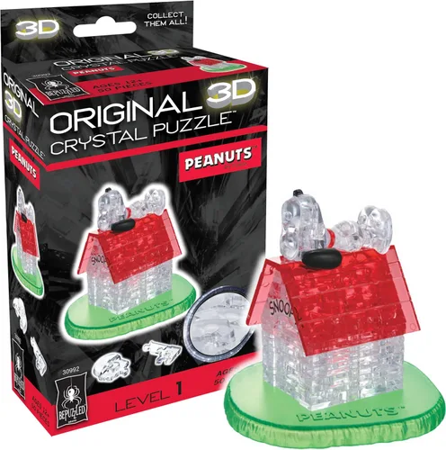 Vista 10 de BePuzzled Peanuts Snoopy Detective Original 3D Crystal Puzzle, a partir de 12 años, 2.75 x 1.5 x 3.5 pulgadas
