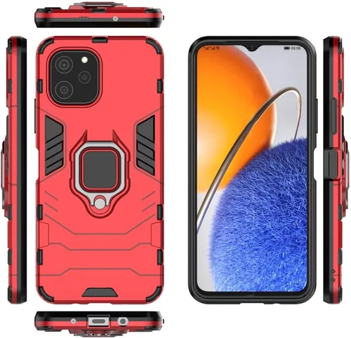 Vista 15 de Funda para Samsung Galaxy A04 4G, carcasa con soporte para Samsung SM-A045F/DS Galaxy A04 4G / SM-A045M/DS SM-A045F SM-A045M, color negro