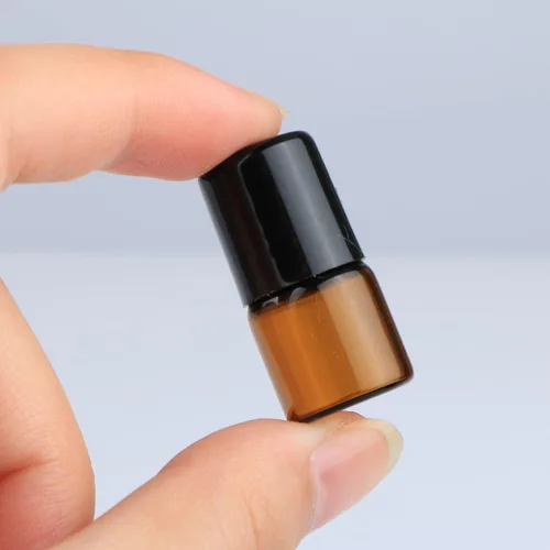 Vista 7 de Wresty 25 botellas enrollables de vidrio de aceite esencial, minúsculas botellas rellenables de perfume de aromaterapia líquido ámbar líquido
